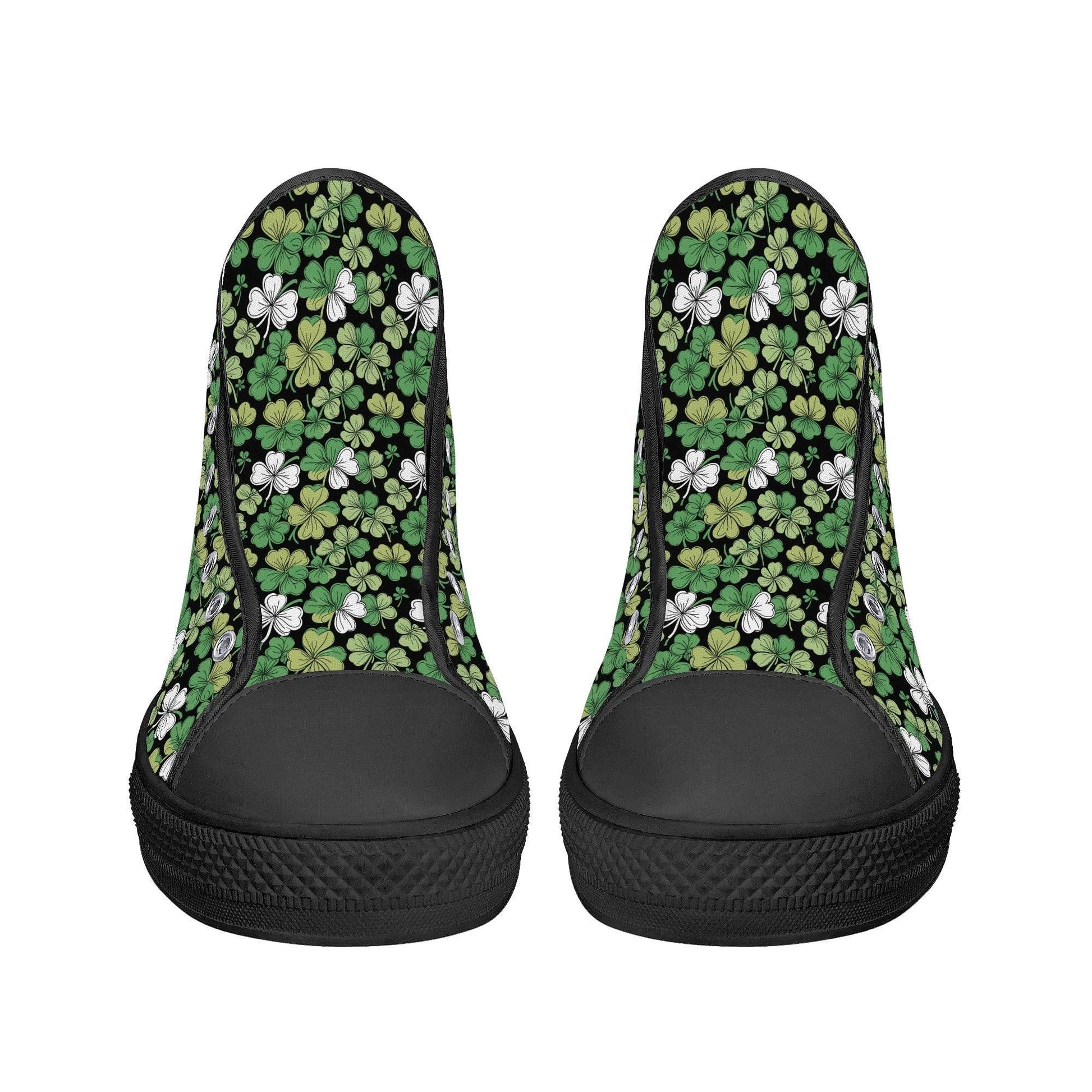 Clover Patch Women's High Top Canvas Shoes - DeRose Seasonal