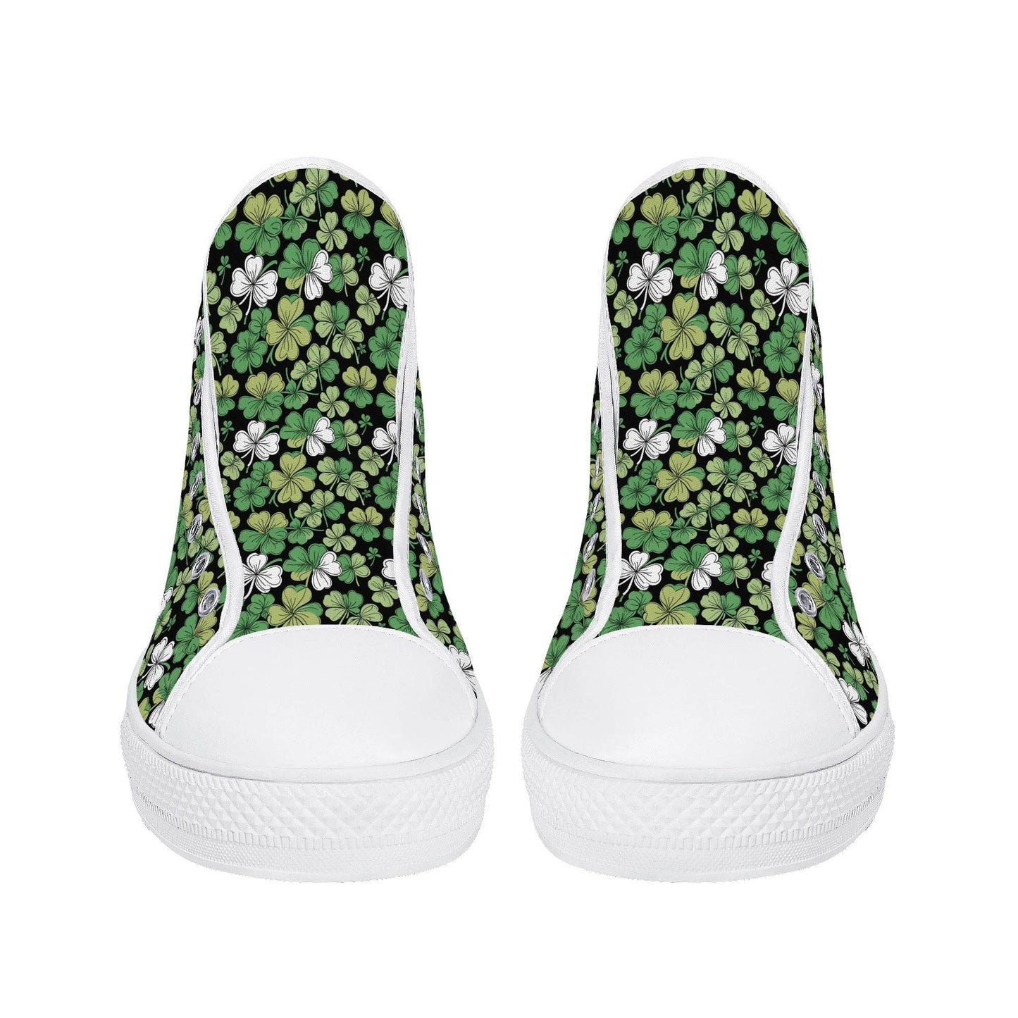 Clover Patch Women's High Top Canvas Shoes - DeRose Seasonal