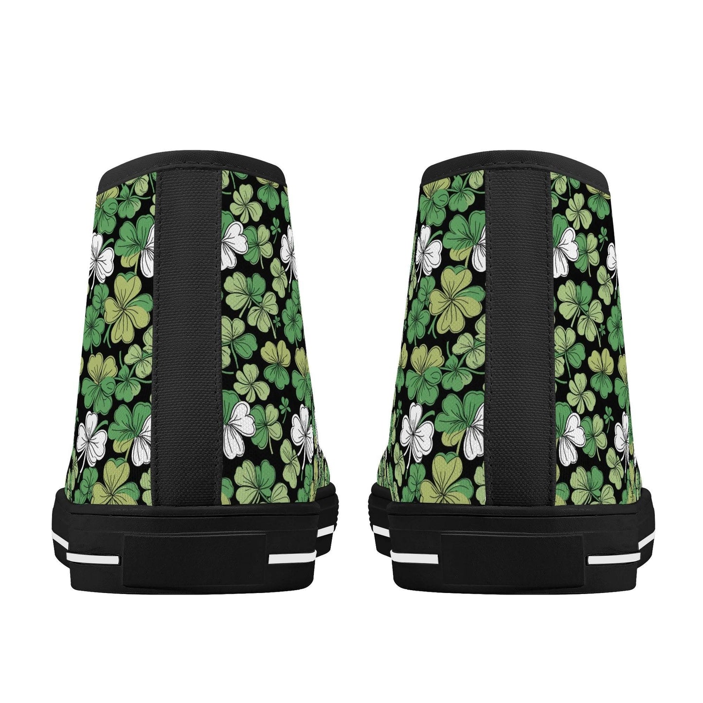 Clover Patch Women's High Top Canvas Shoes - DeRose Seasonal