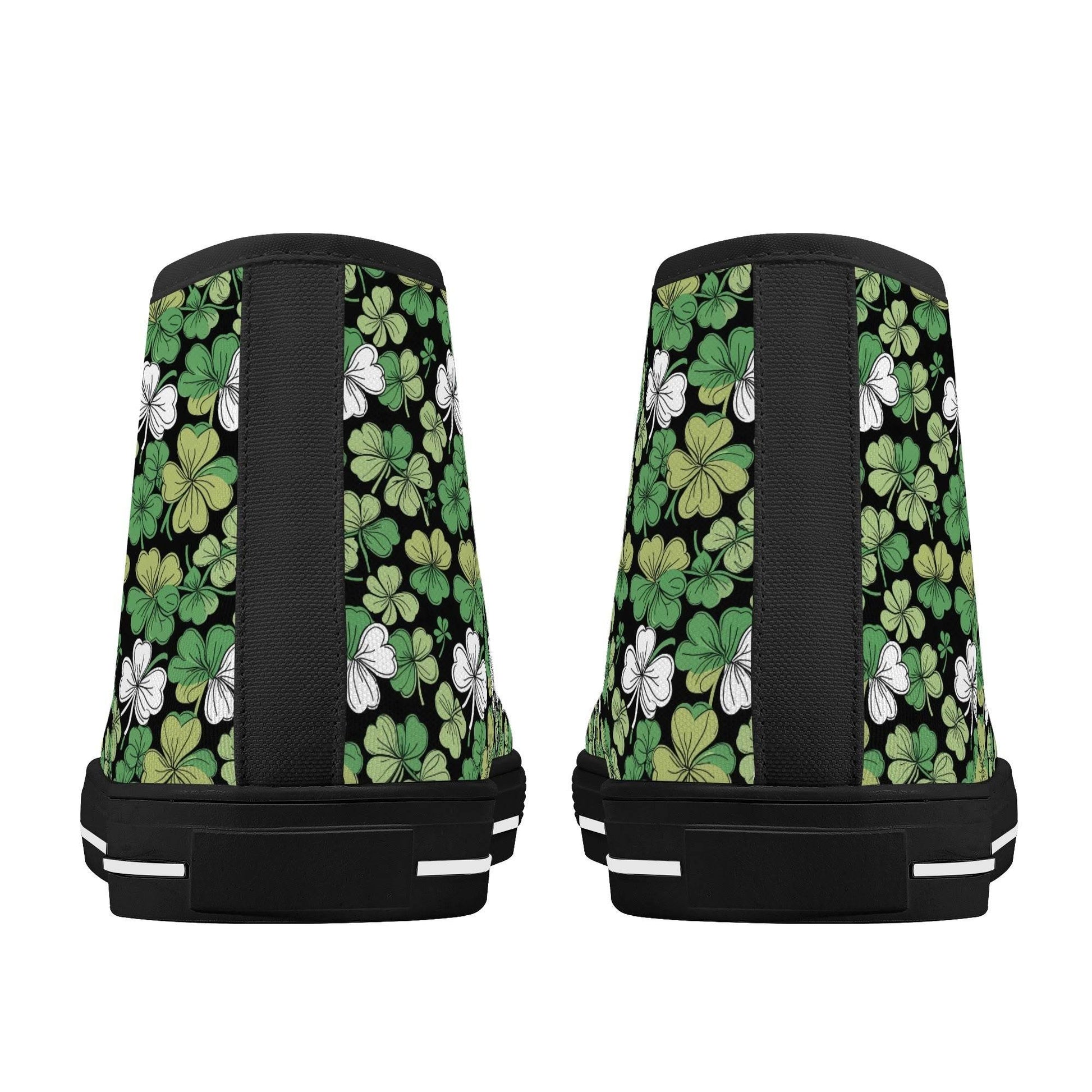 Clover Patch Women's High Top Canvas Shoes - DeRose Seasonal