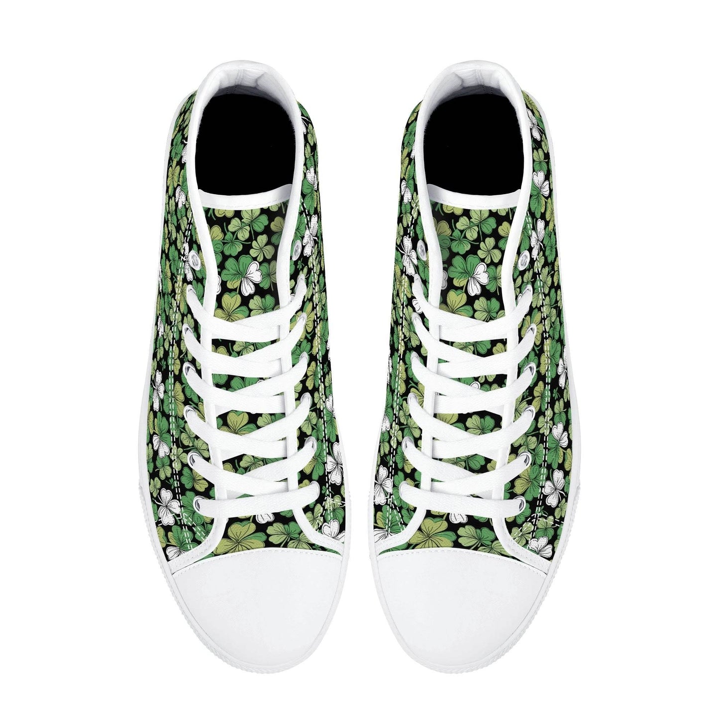 Clover Patch Women's High Top Canvas Shoes - DeRose Seasonal