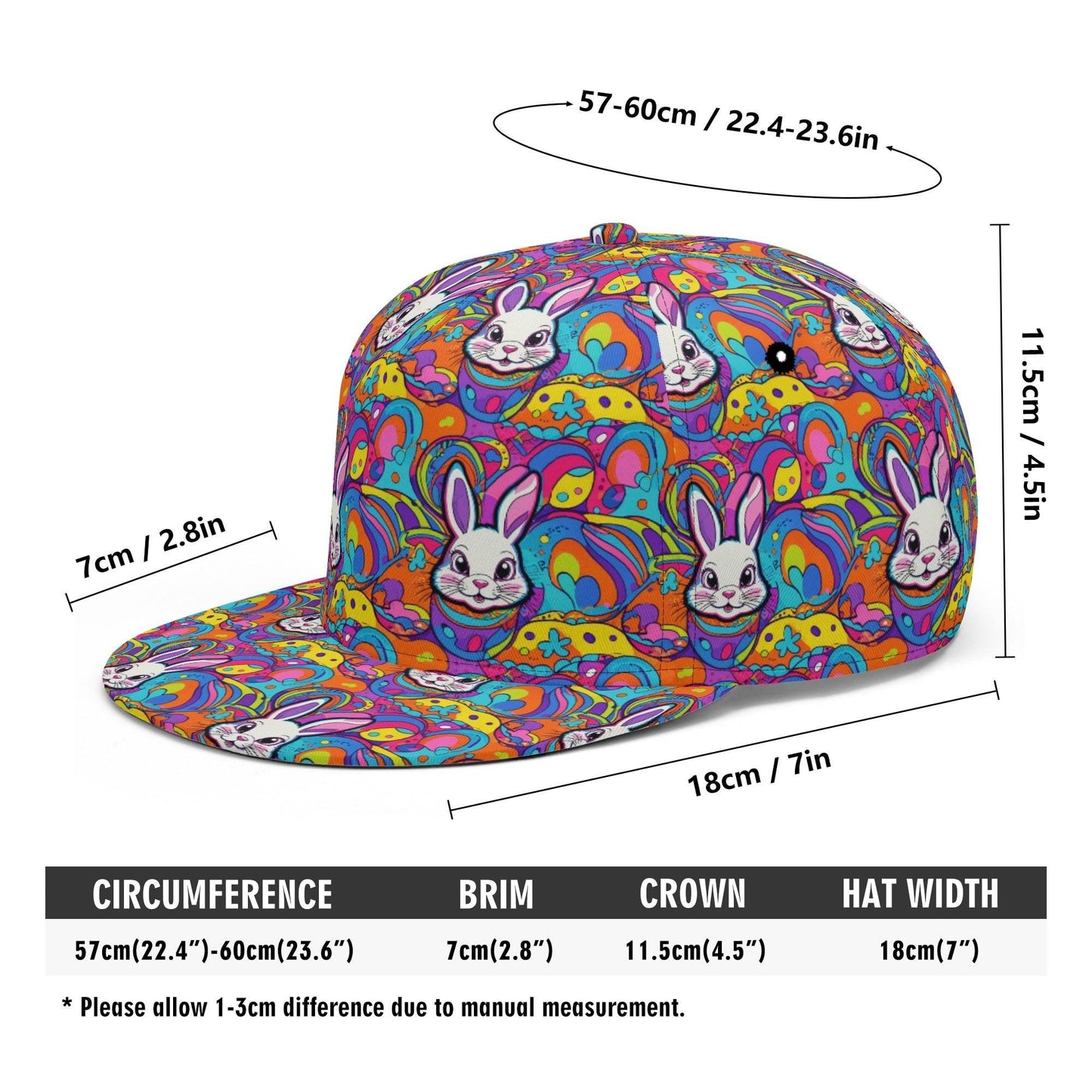 Trippy Bunny Unisex Classic Snapbacks - DeRose Seasonal