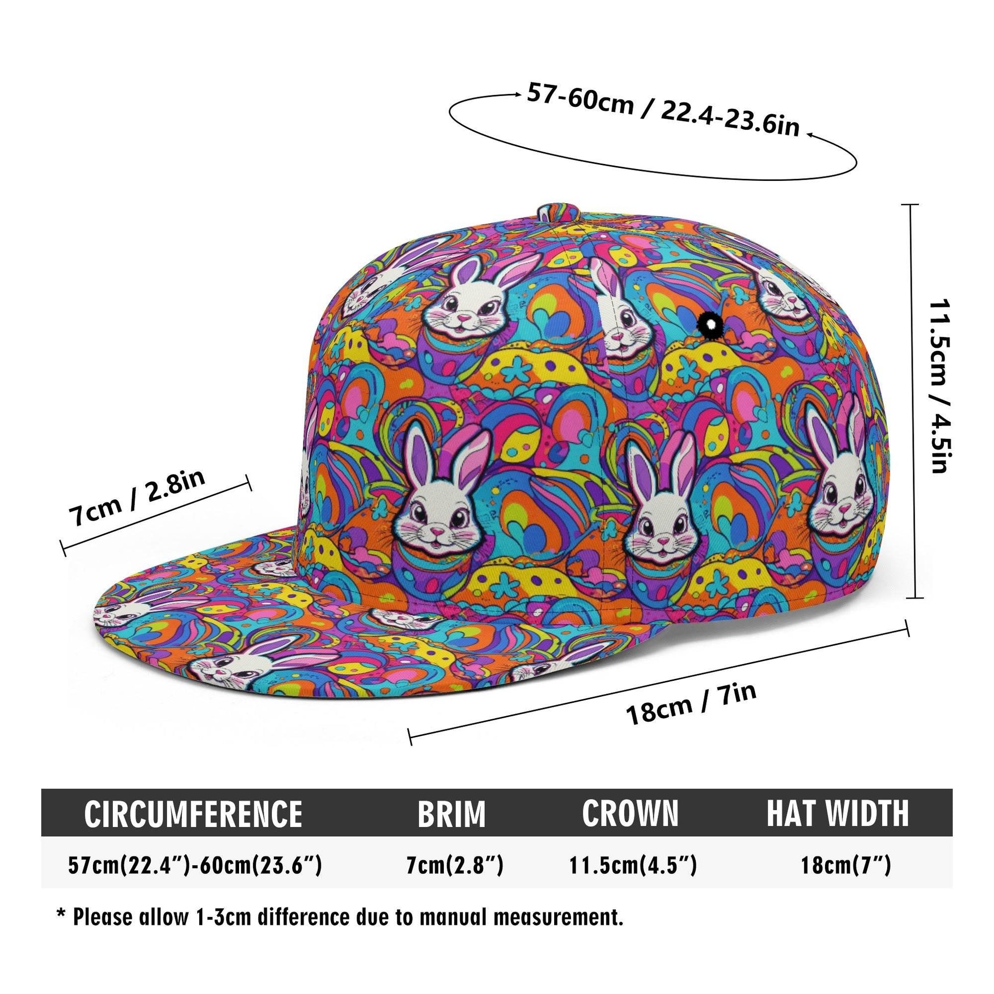 Trippy Bunny Unisex Classic Snapbacks - DeRose Seasonal