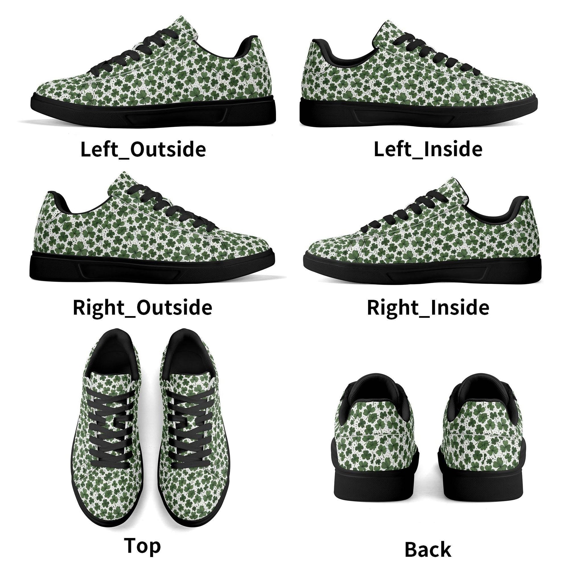 Clovers Adult Lightweight Brand Low Top Leather Shoes - DeRose Seasonal