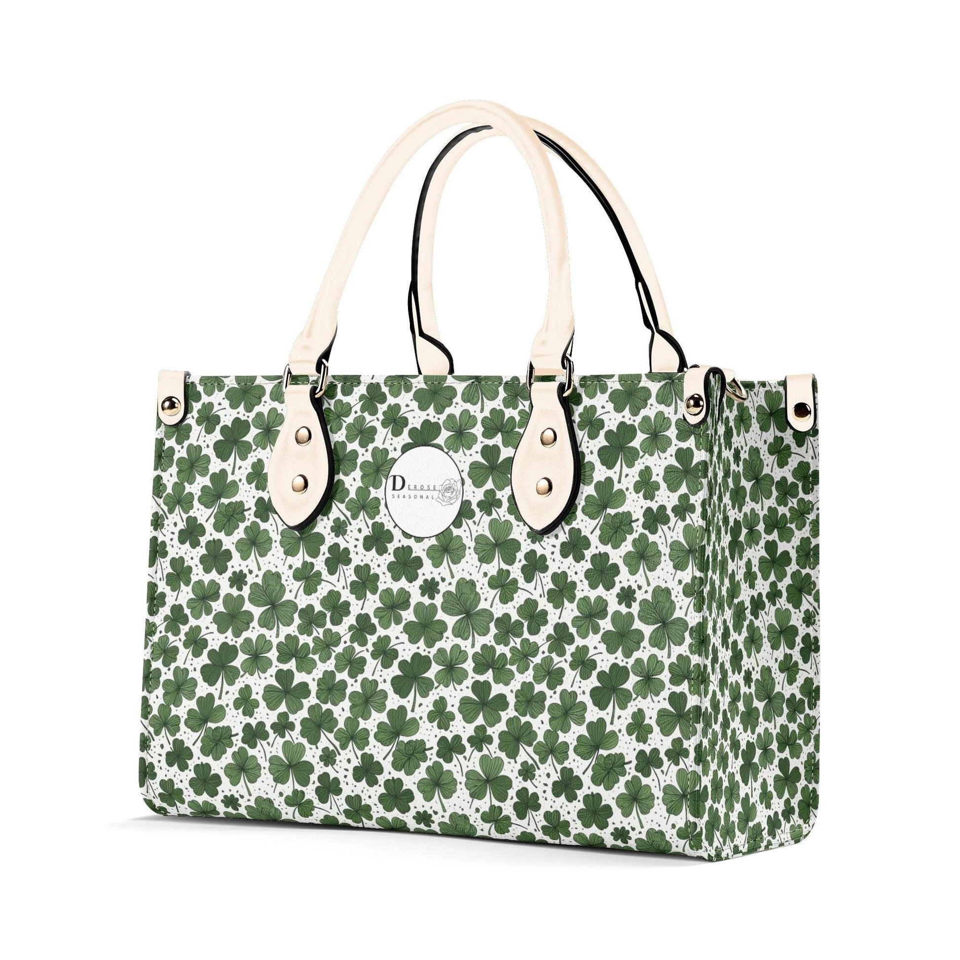 Clovers Luxury Women Leather Handbag (3 sizes) - DeRose Seasonal