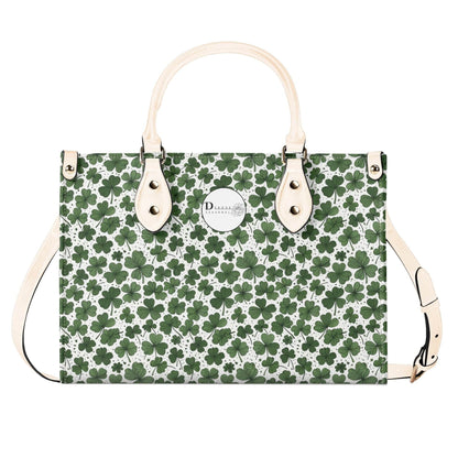 Clovers Luxury Women Leather Handbag (3 sizes) - DeRose Seasonal