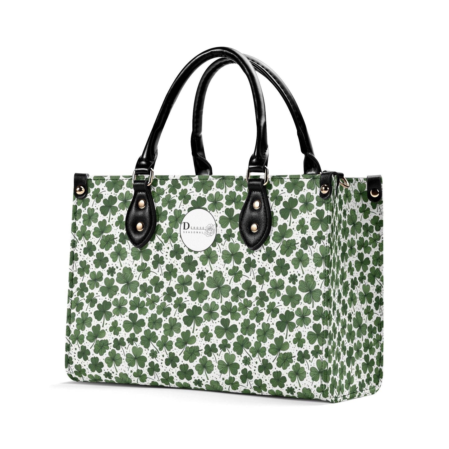 Clovers Luxury Women Leather Handbag (3 sizes) - DeRose Seasonal