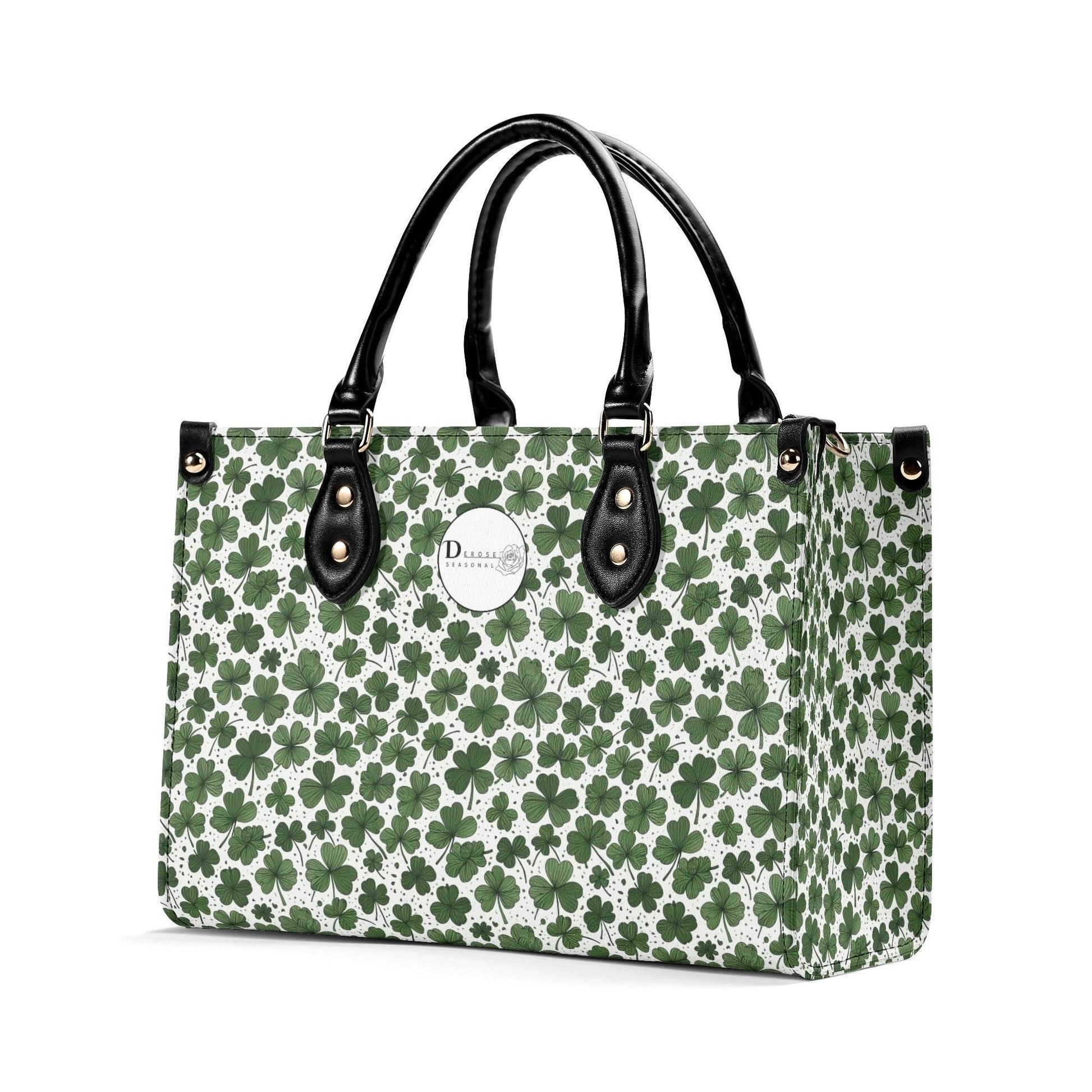 Clovers Luxury Women Leather Handbag (3 sizes) - DeRose Seasonal