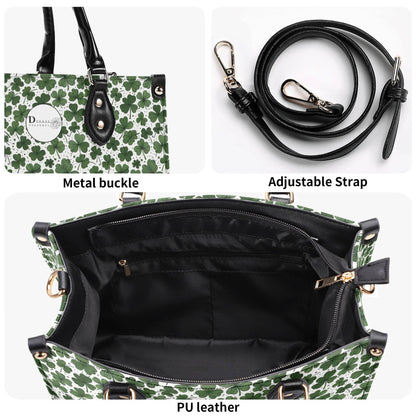 Clovers Luxury Women Leather Handbag (3 sizes) - DeRose Seasonal