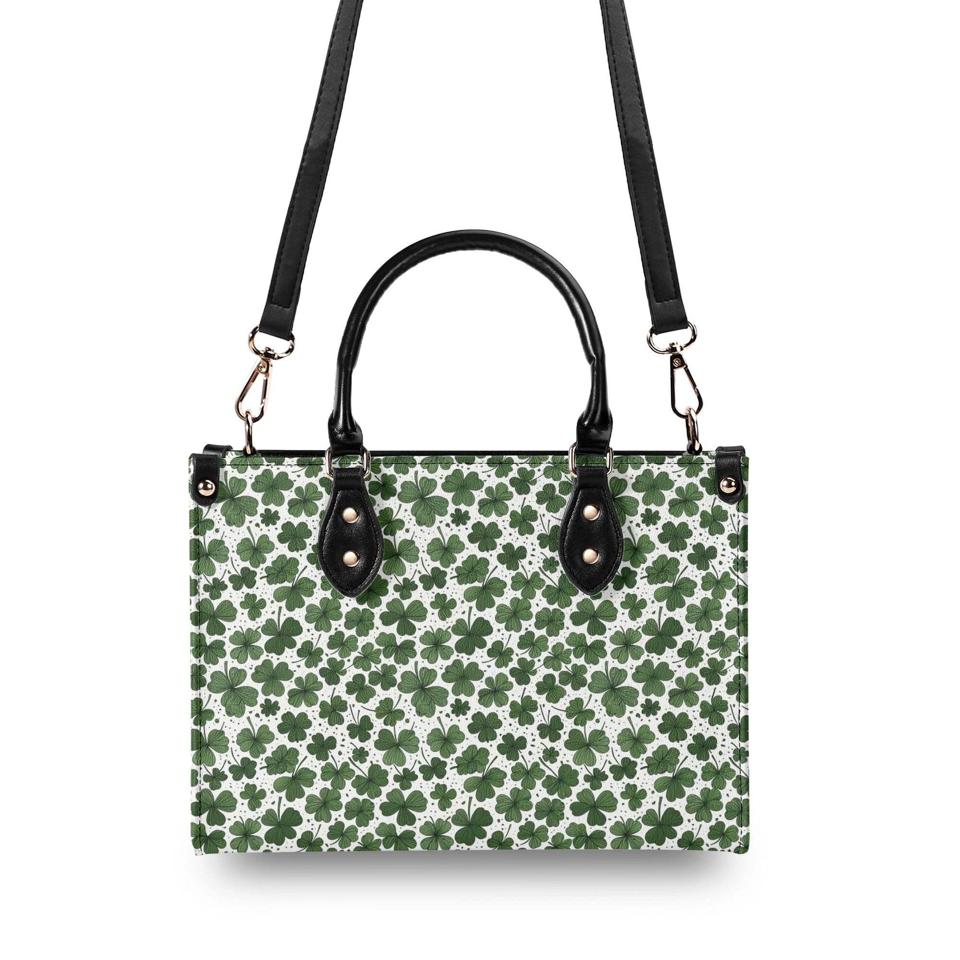 Clovers Luxury Women Leather Handbag (3 sizes) - DeRose Seasonal