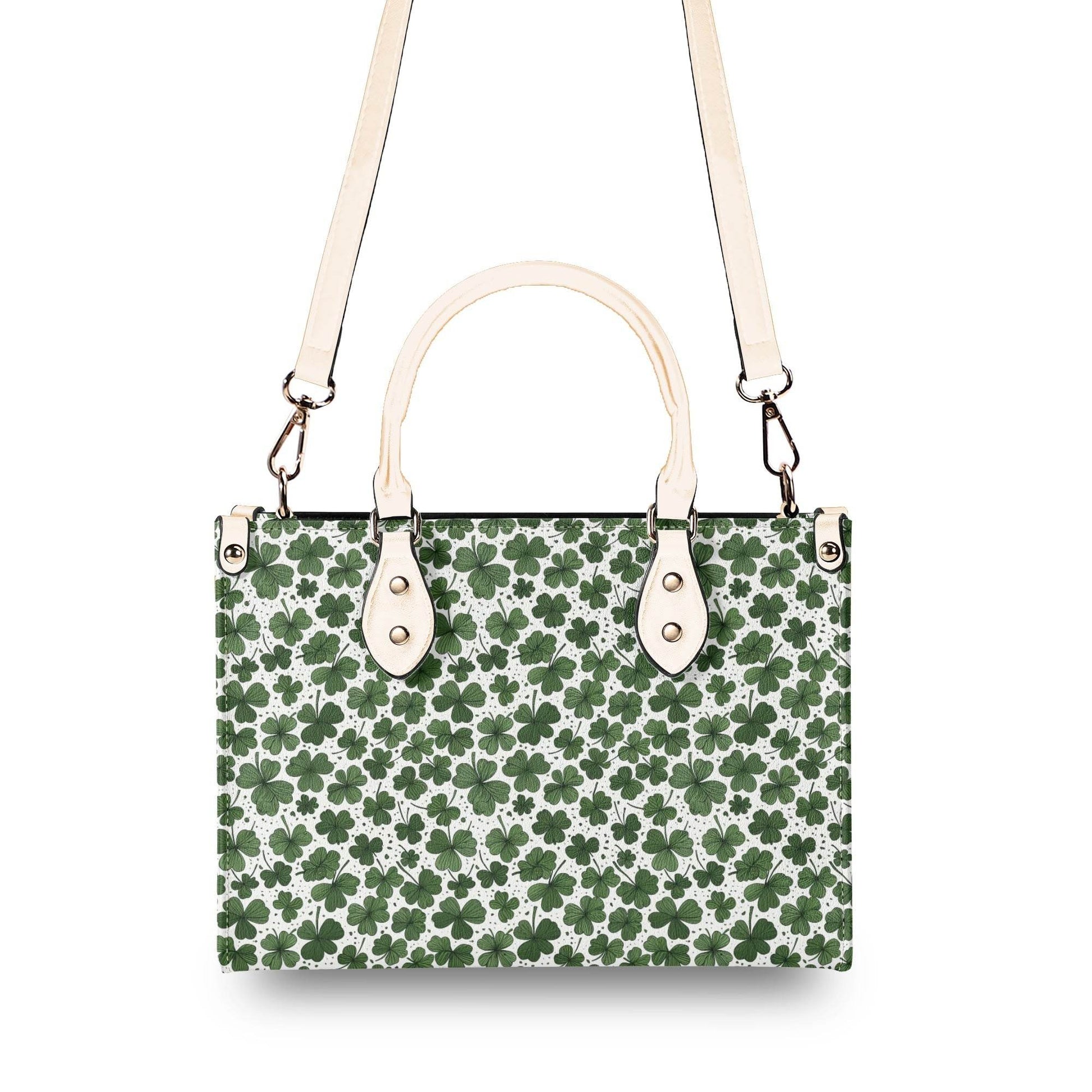 Clovers Luxury Women Leather Handbag (3 sizes) - DeRose Seasonal