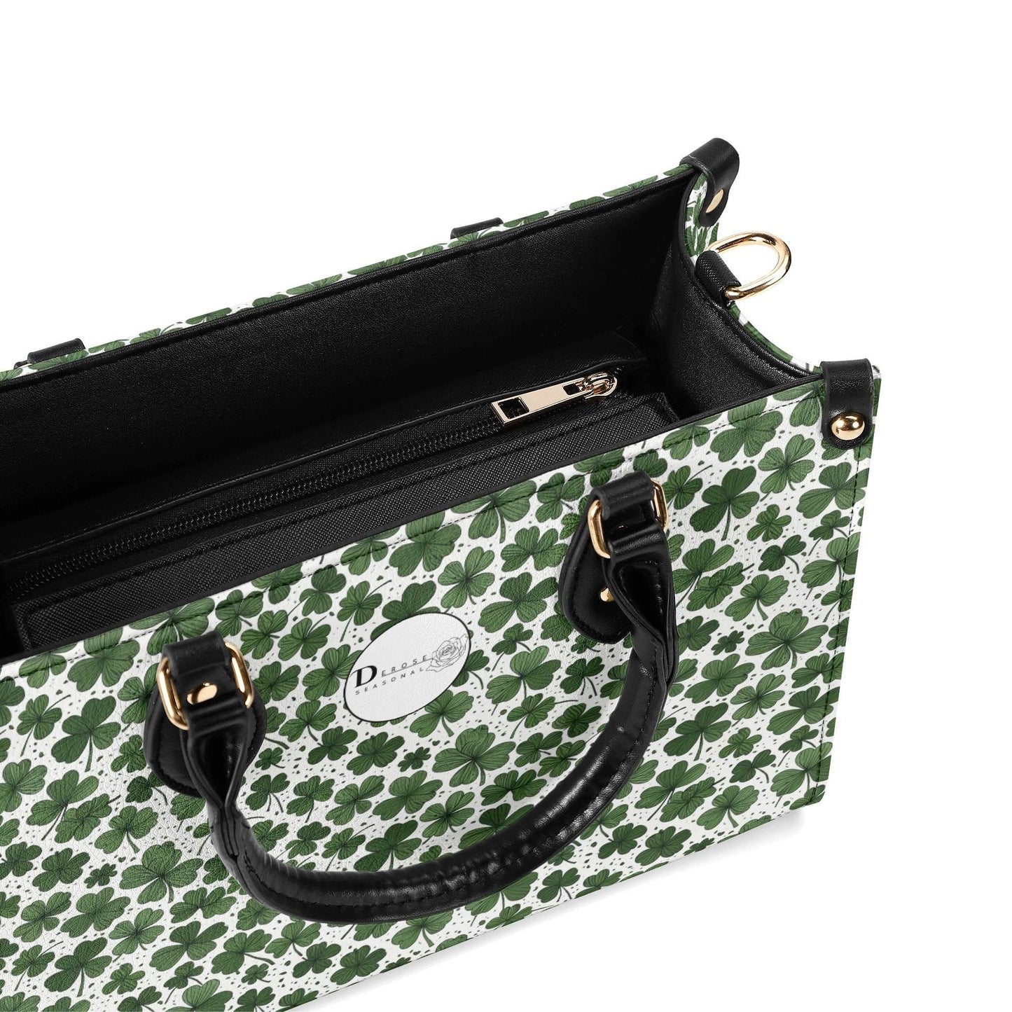 Clovers Luxury Women Leather Handbag (3 sizes) - DeRose Seasonal