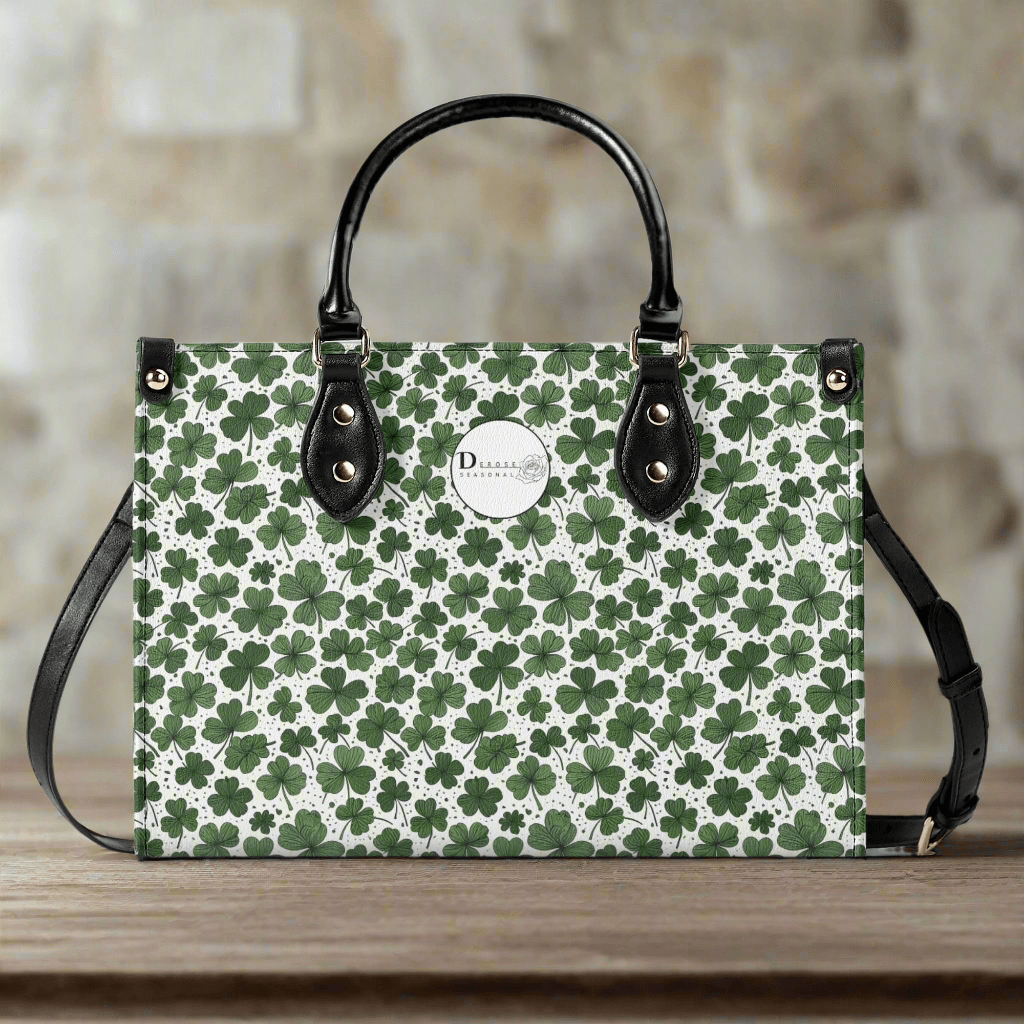 Clovers Luxury Women Leather Handbag (3 sizes) - DeRose Seasonal