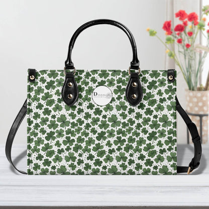 Clovers Luxury Women Leather Handbag (3 sizes) - DeRose Seasonal