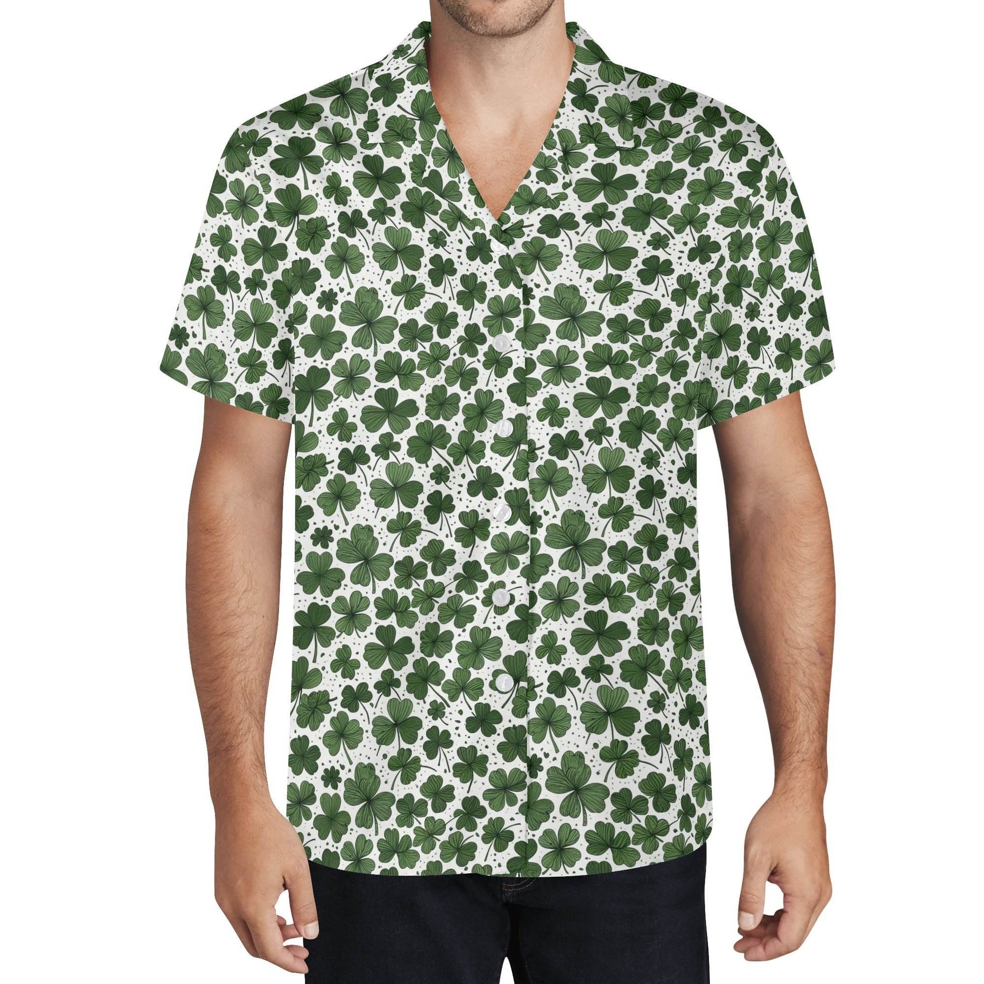 Clovers Men's Casual Hawaiian Shirt - DeRose Seasonal