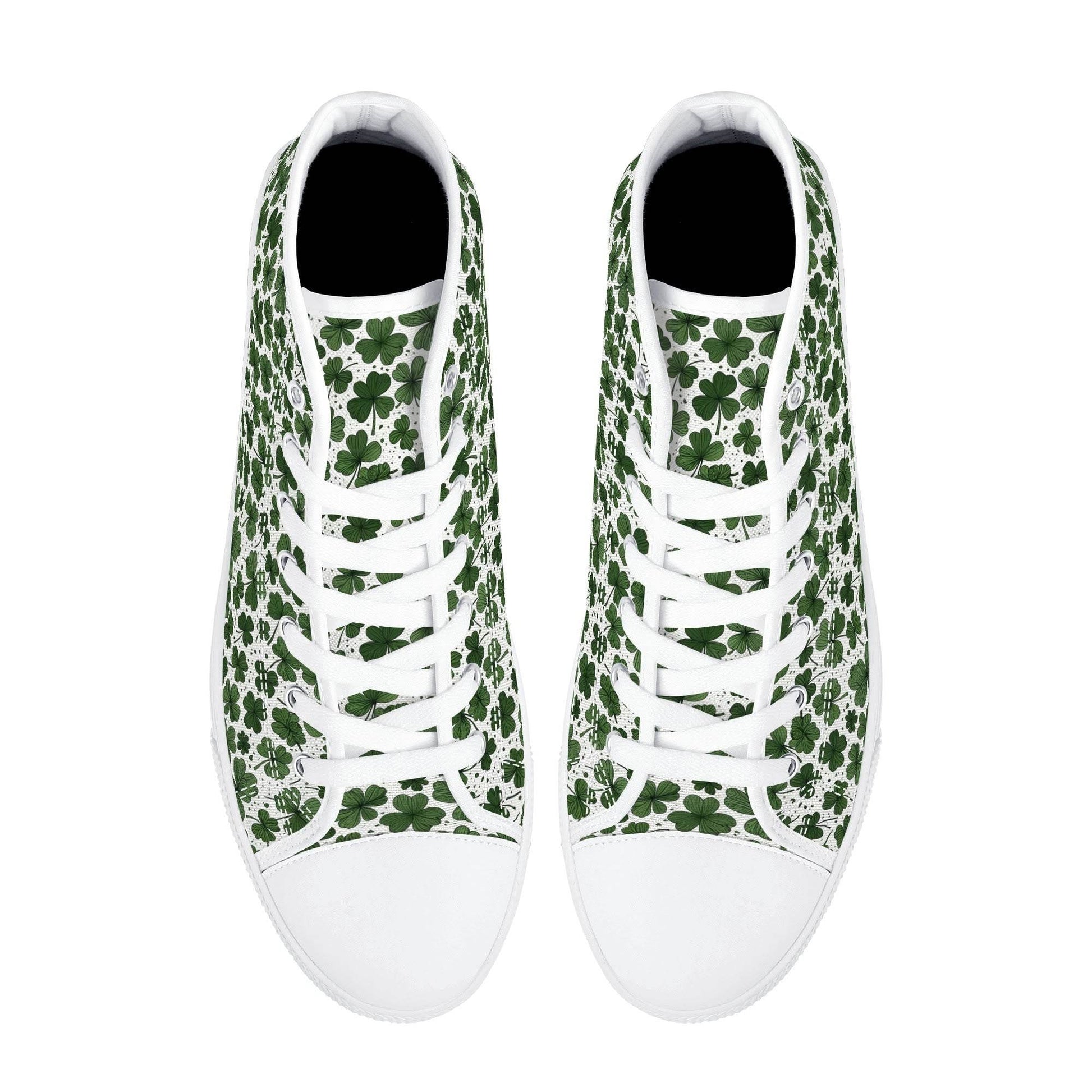 Clovers Men's High Top Canvas Shoes - DeRose Seasonal