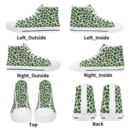 Clovers Men's High Top Canvas Shoes - DeRose Seasonal