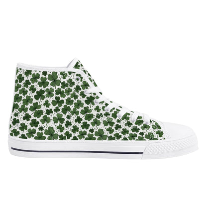 Clovers Men's High Top Canvas Shoes - DeRose Seasonal