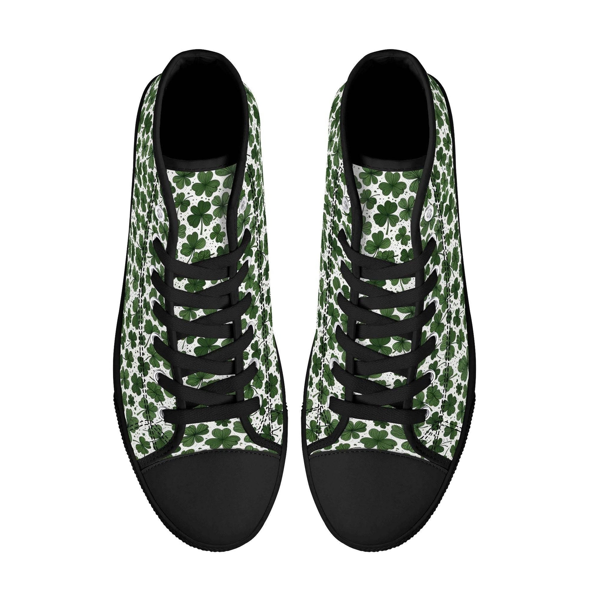 Clovers Men's High Top Canvas Shoes - DeRose Seasonal
