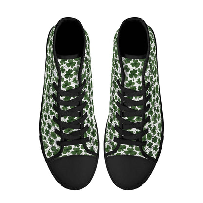 Clovers Men's High Top Canvas Shoes - DeRose Seasonal