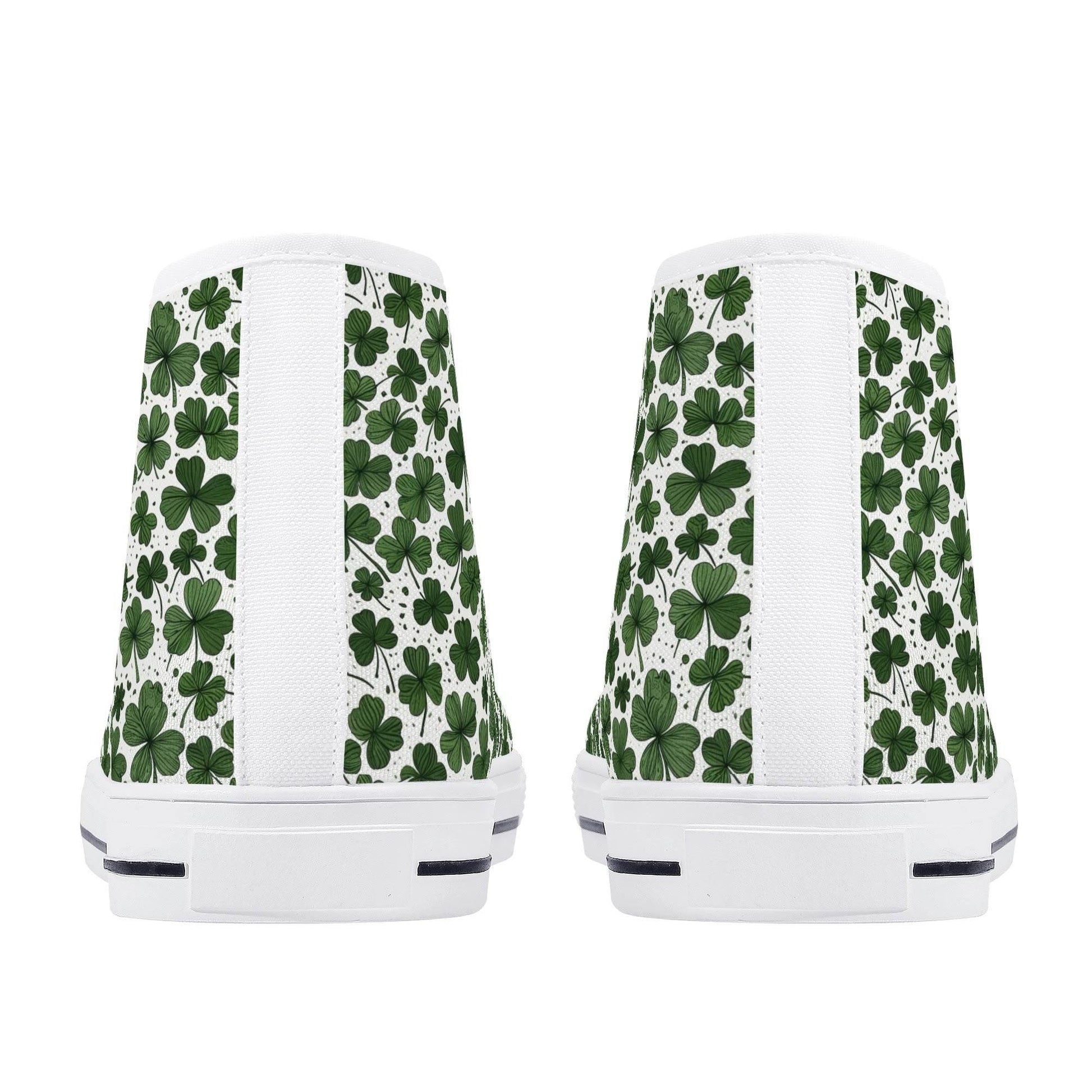 Clovers Men's High Top Canvas Shoes - DeRose Seasonal
