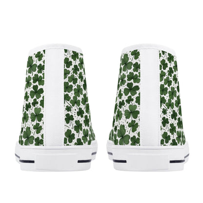 Clovers Men's High Top Canvas Shoes - DeRose Seasonal