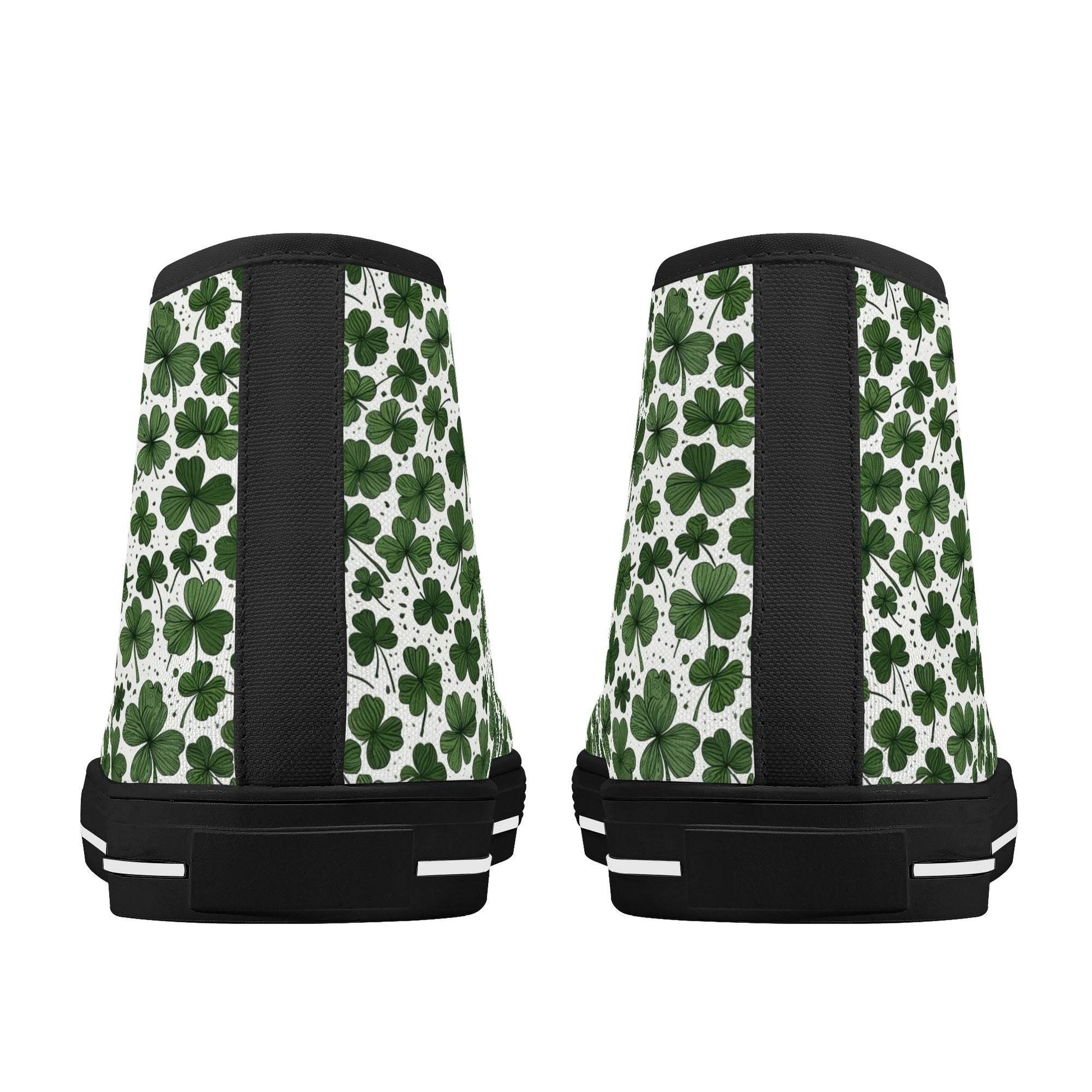 Clovers Men's High Top Canvas Shoes - DeRose Seasonal