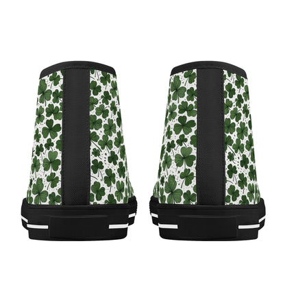 Clovers Men's High Top Canvas Shoes - DeRose Seasonal