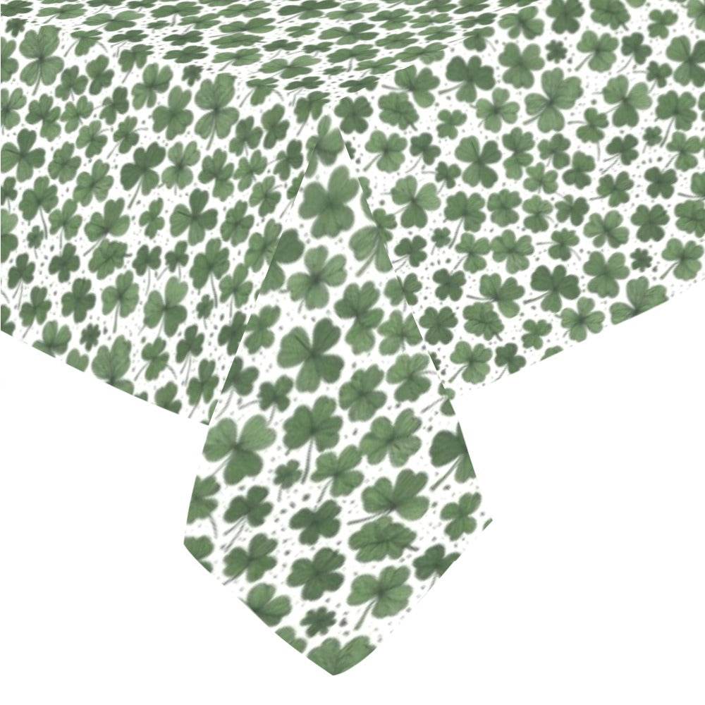 Clovers Polyester Tablecloth Polyester Tablecloth 70"x 52" DeRose Seasonal