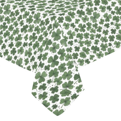 Clovers Polyester Tablecloth Polyester Tablecloth 70"x 52" DeRose Seasonal
