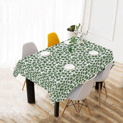 Clovers Polyester Tablecloth Polyester Tablecloth 70"x 52" DeRose Seasonal