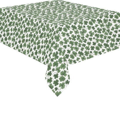 Clovers Polyester Tablecloth Polyester Tablecloth 70"x 52" DeRose Seasonal
