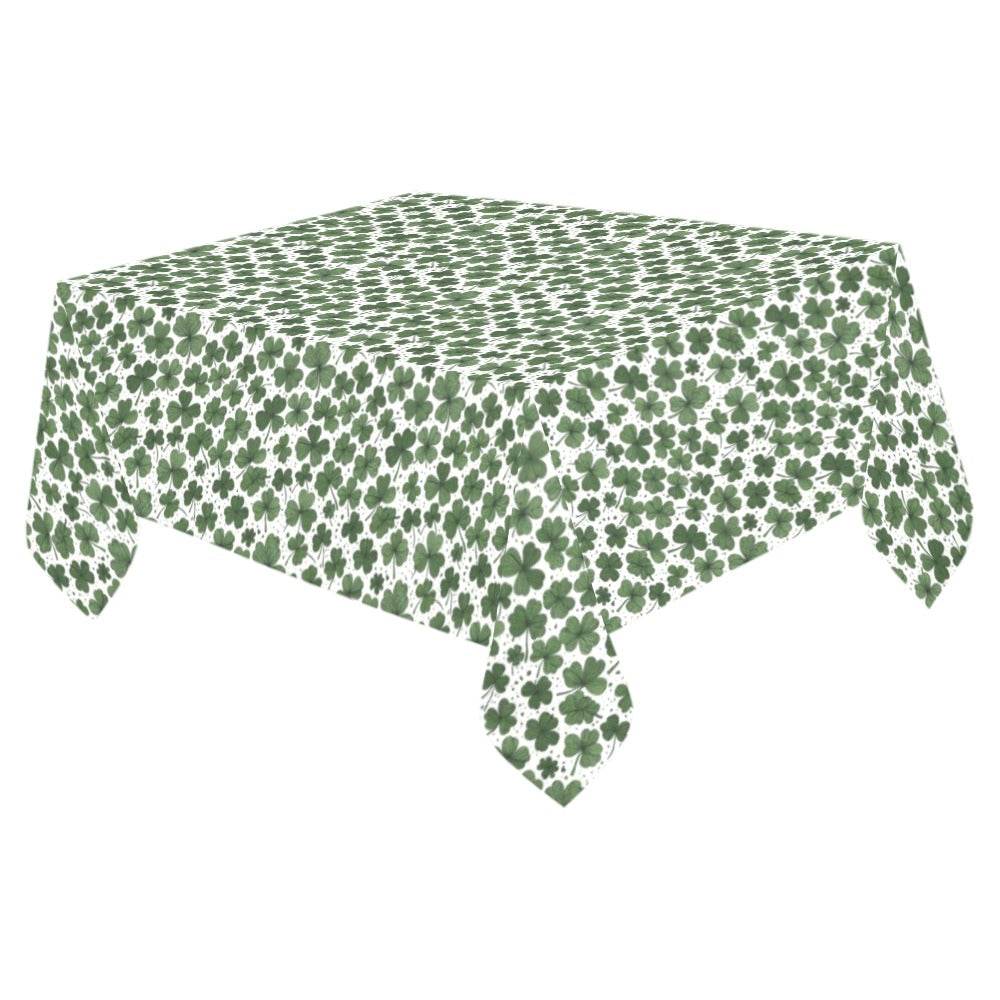 Clovers Polyester Tablecloth Polyester Tablecloth 70"x 52" DeRose Seasonal