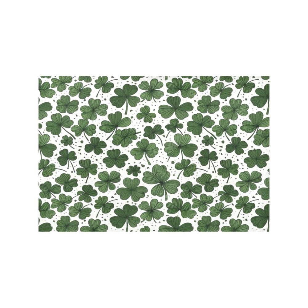 Clovers Table Placemat (set of 6) Placemats 12" x 18" (Set of 6) DeRose Seasonal