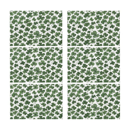 Clovers Table Placemat (set of 6) Placemats 12" x 18" (Set of 6) DeRose Seasonal