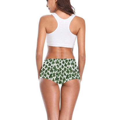 Clovers Women's Underwear Briefs Women's Boyshort Panties (Model L31) - DeRose Seasonal
