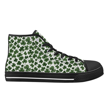 Clovers Women's High Top Canvas Shoes - DeRose Seasonal