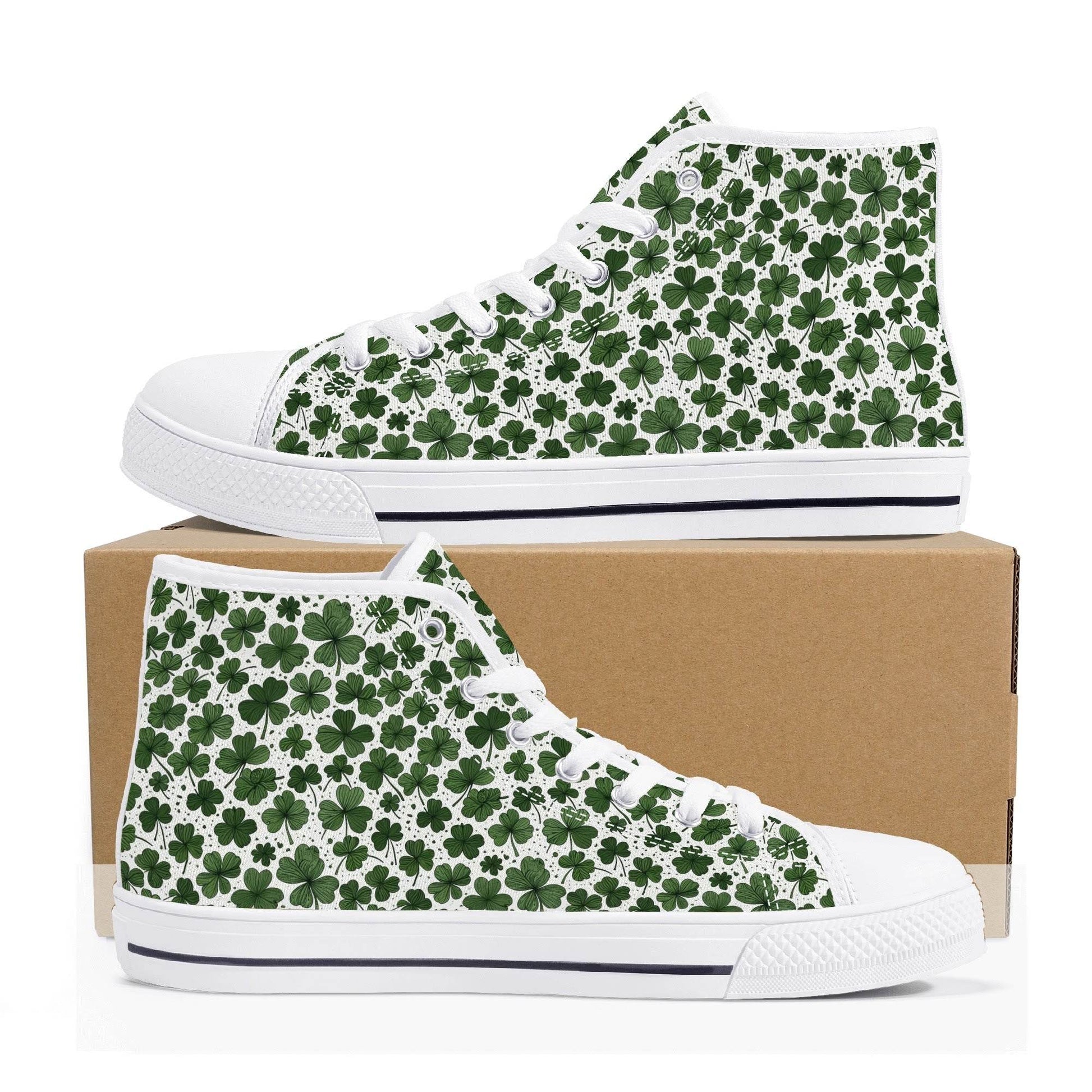 Clovers Women's High Top Canvas Shoes - DeRose Seasonal
