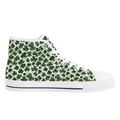 Clovers Women's High Top Canvas Shoes - DeRose Seasonal
