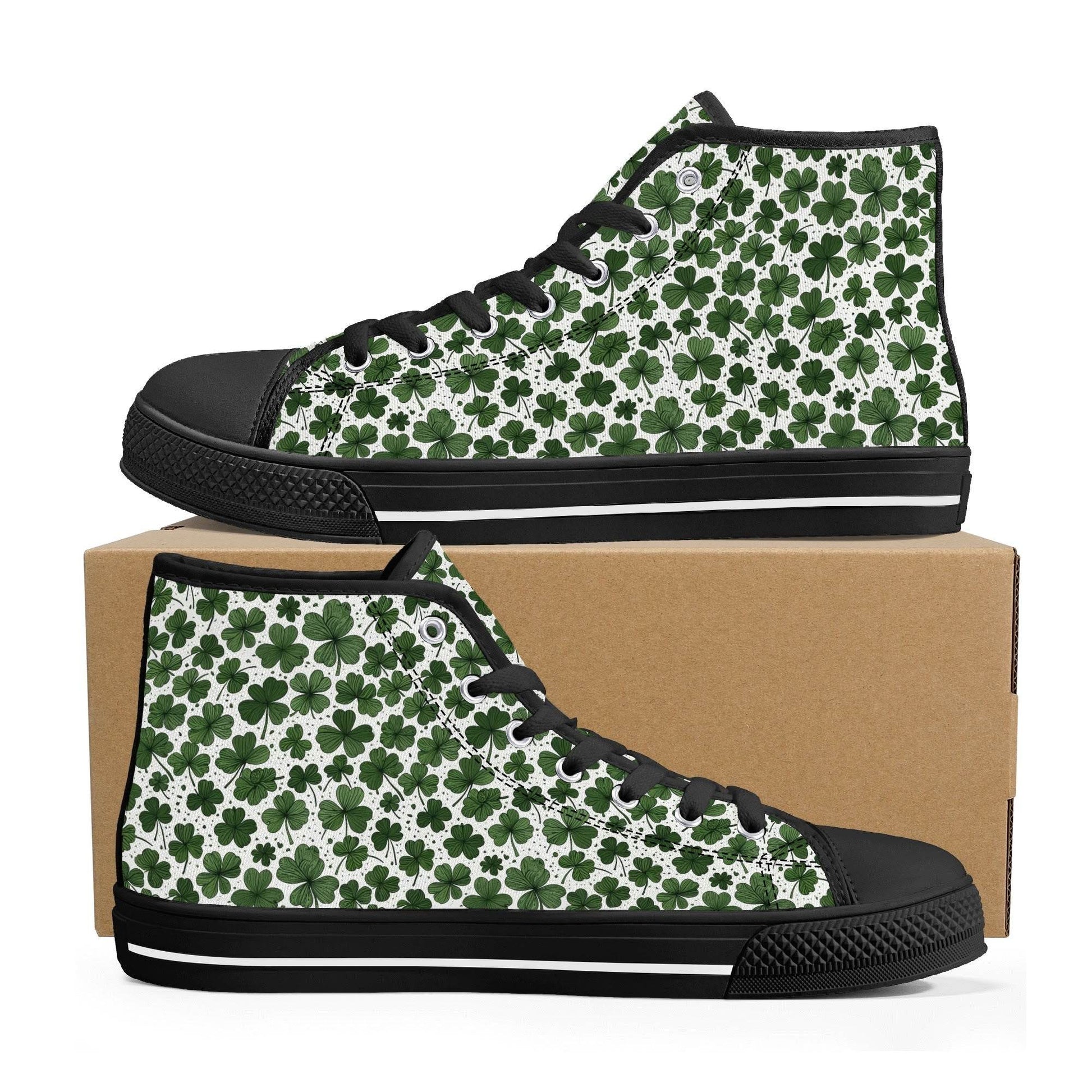 Clovers Women's High Top Canvas Shoes - DeRose Seasonal