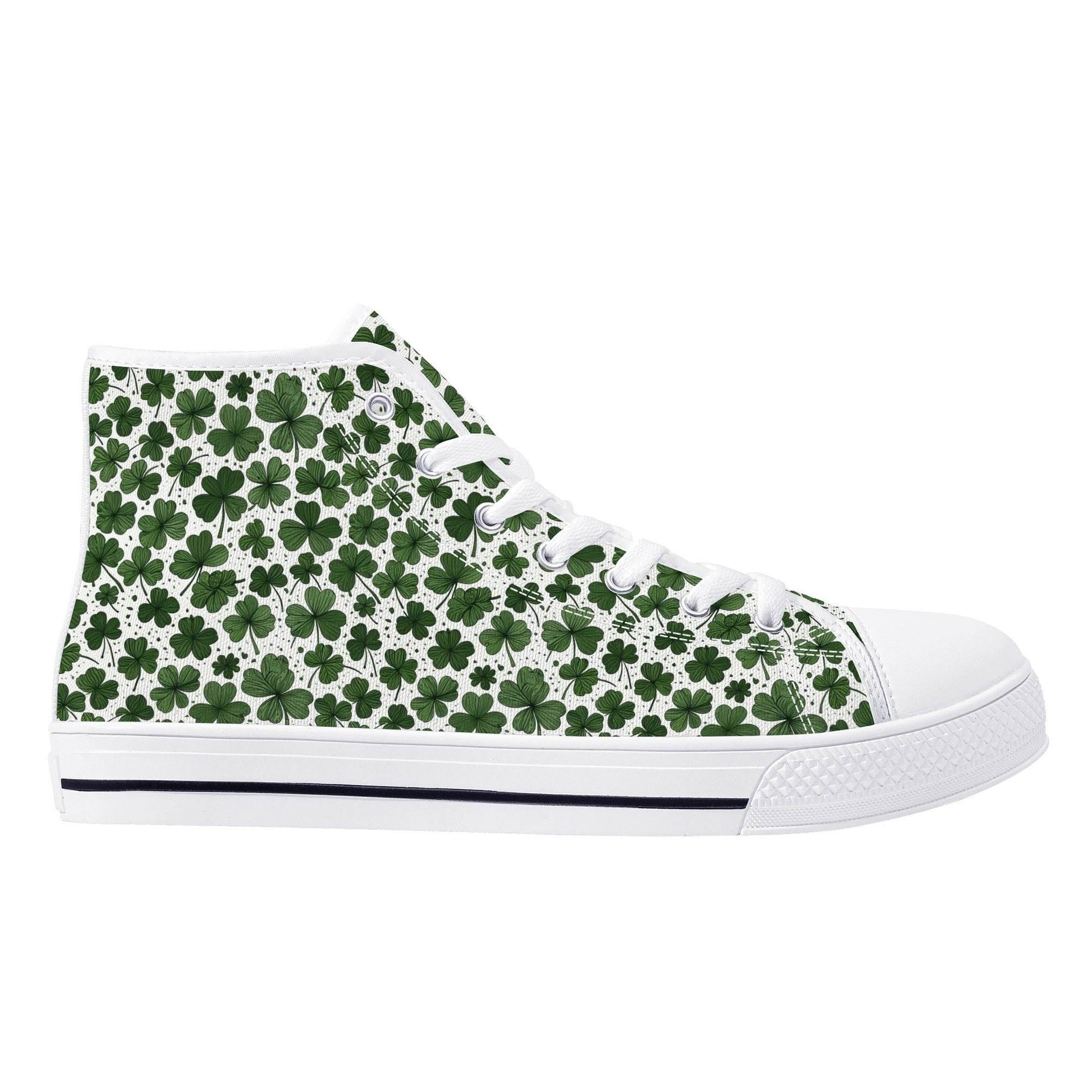 Clovers Women's High Top Canvas Shoes - DeRose Seasonal