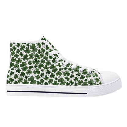 Clovers Women's High Top Canvas Shoes - DeRose Seasonal