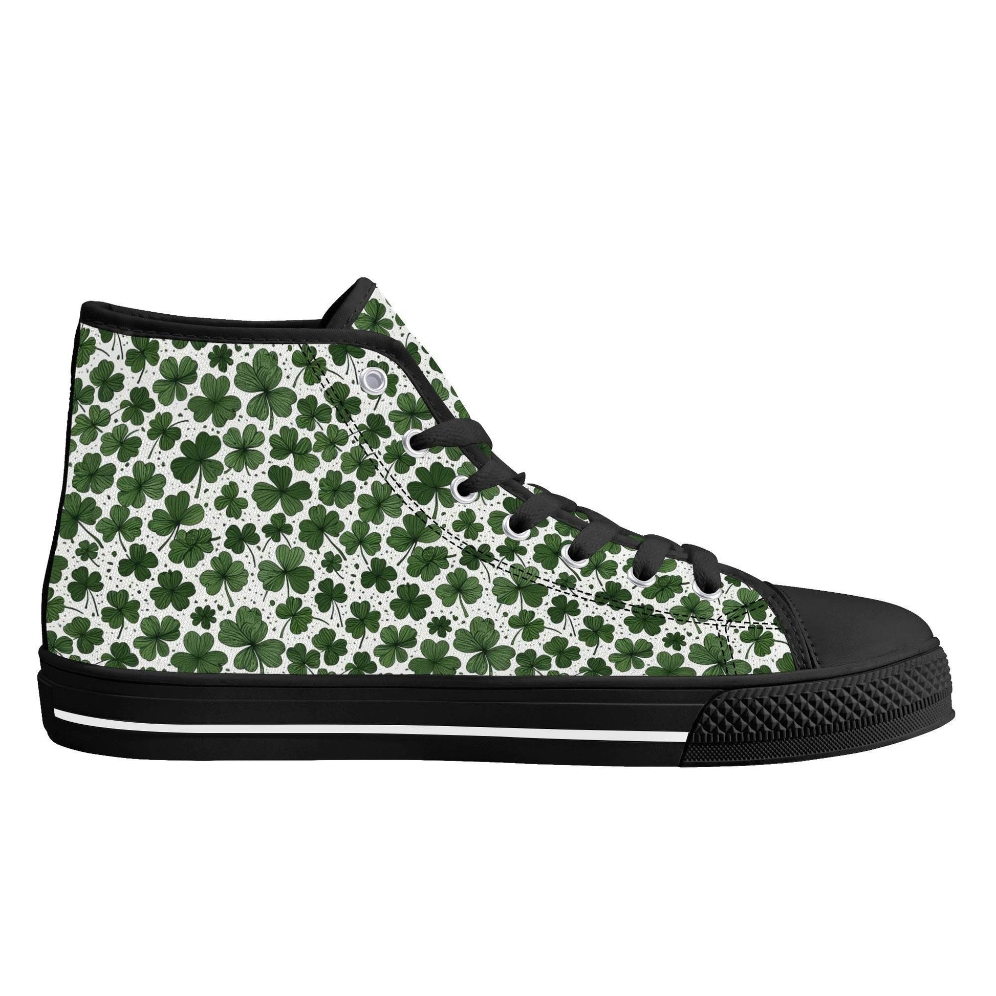 Clovers Women's High Top Canvas Shoes - DeRose Seasonal