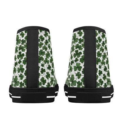 Clovers Women's High Top Canvas Shoes - DeRose Seasonal