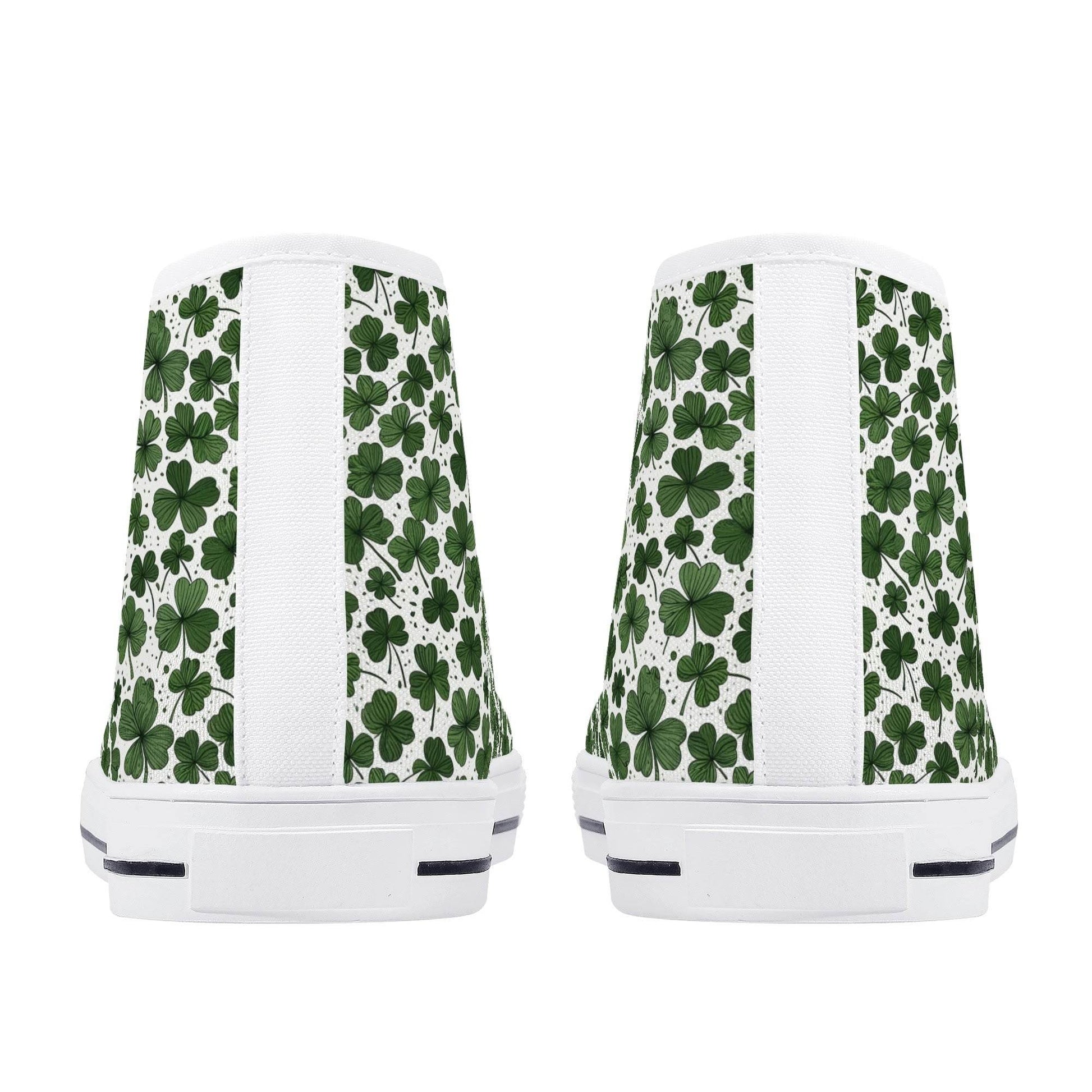 Clovers Women's High Top Canvas Shoes - DeRose Seasonal