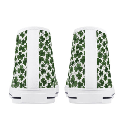 Clovers Women's High Top Canvas Shoes - DeRose Seasonal