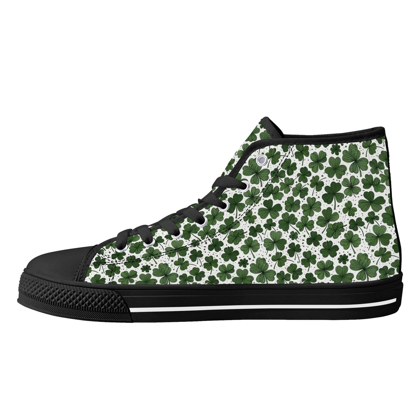 Clovers Women's High Top Canvas Shoes - DeRose Seasonal