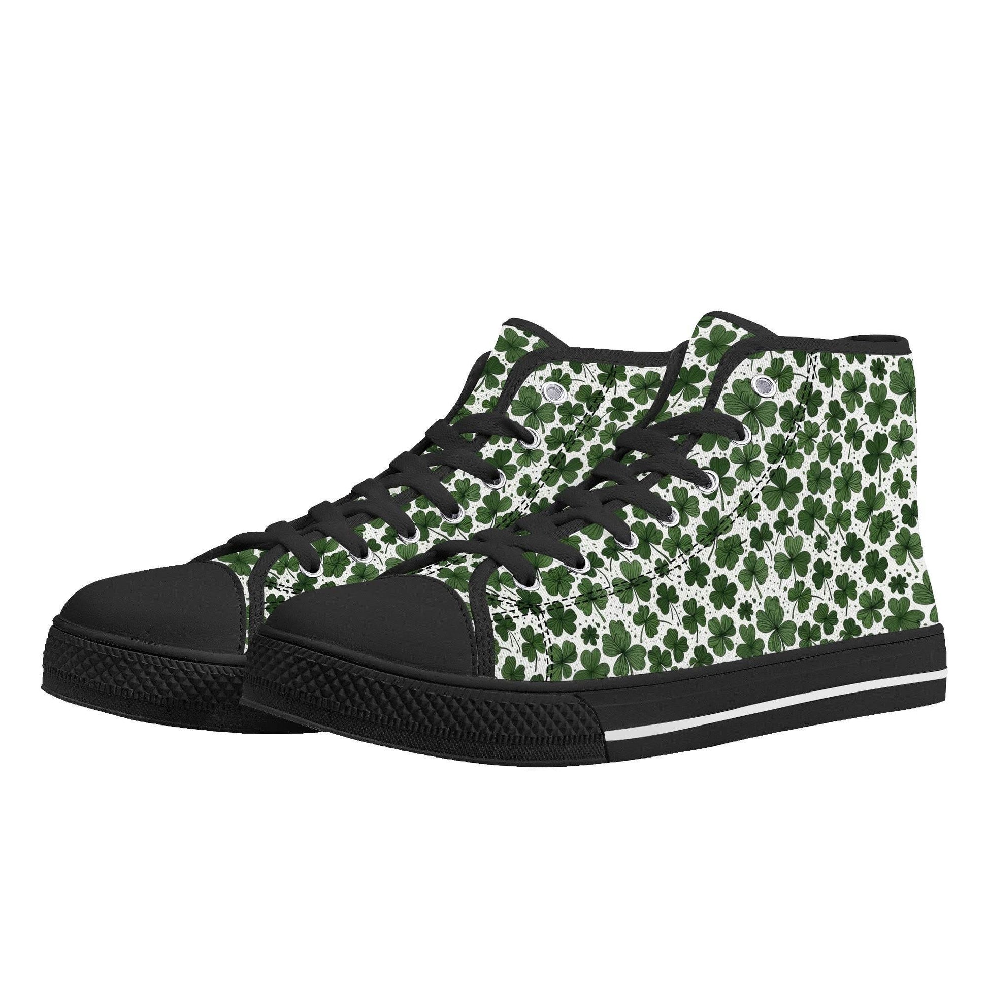 Clovers Women's High Top Canvas Shoes - DeRose Seasonal