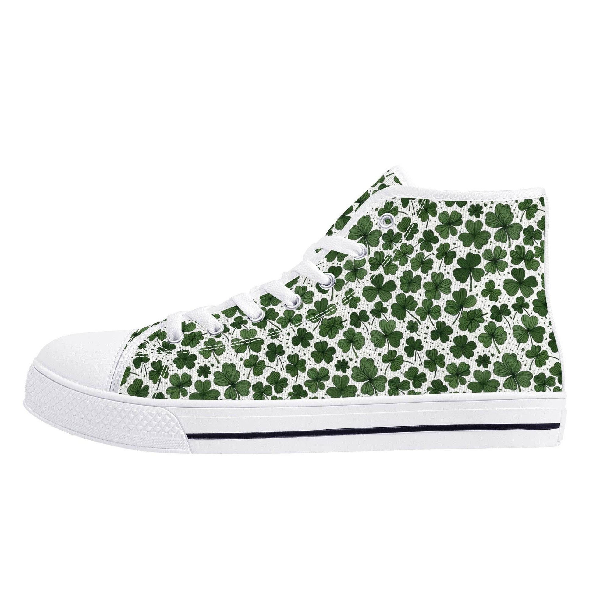 Clovers Women's High Top Canvas Shoes - DeRose Seasonal
