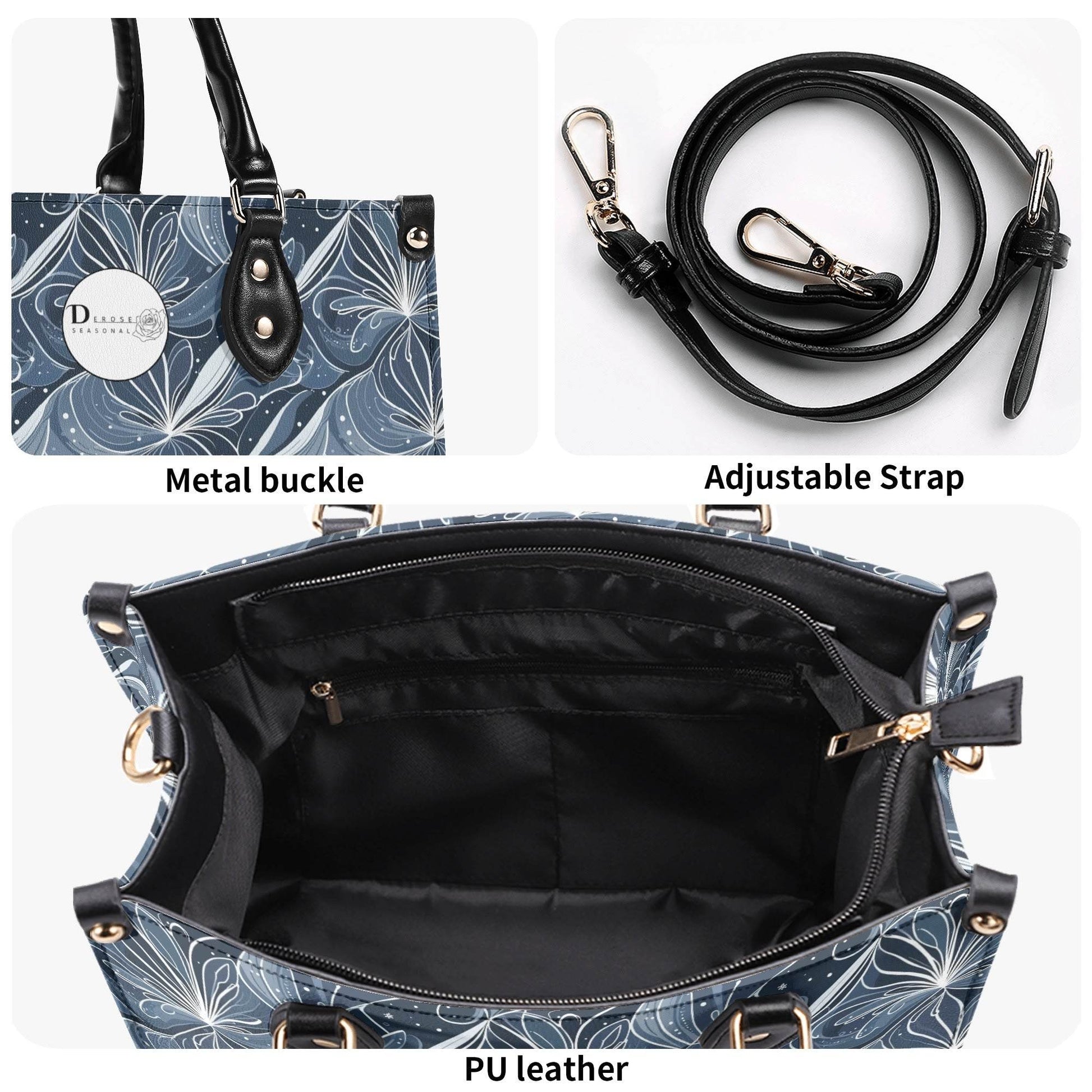Cold Wind Luxury Women Leather Handbag (3 sizes) - DeRose Seasonal